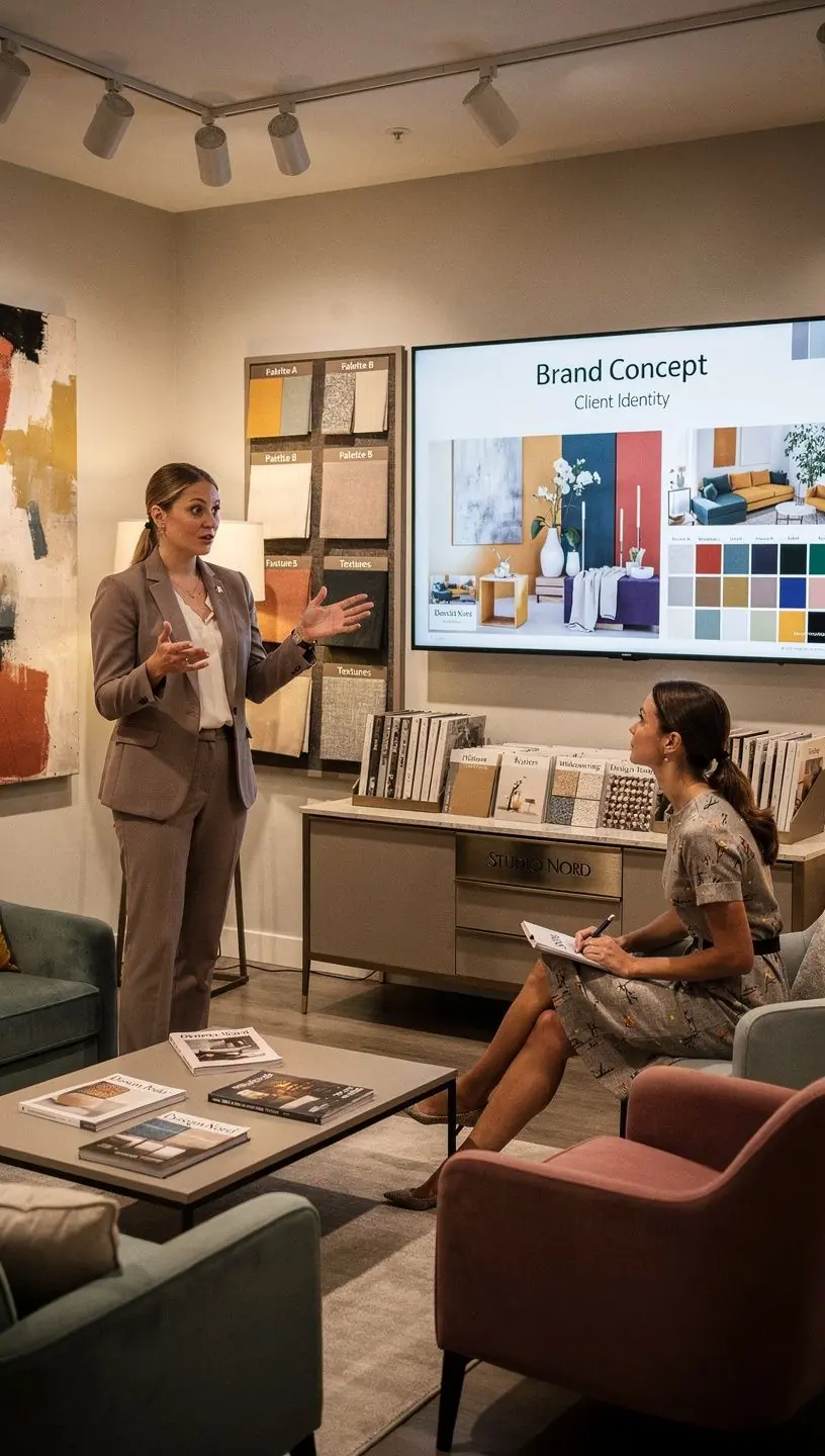 Looduslike elementidega sisustatud kontor, mis toetab töötajate heaolu ja loovust.