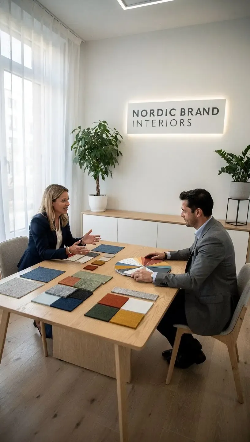 Väärikad ja professionaalsed sisekujunduse lahendused, mis peegeldavad ettevõtte identiteeti.